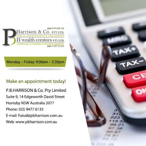 Photo: Tax Agent Hornsby, Parramatta, Sydney - P.B.HARRISON